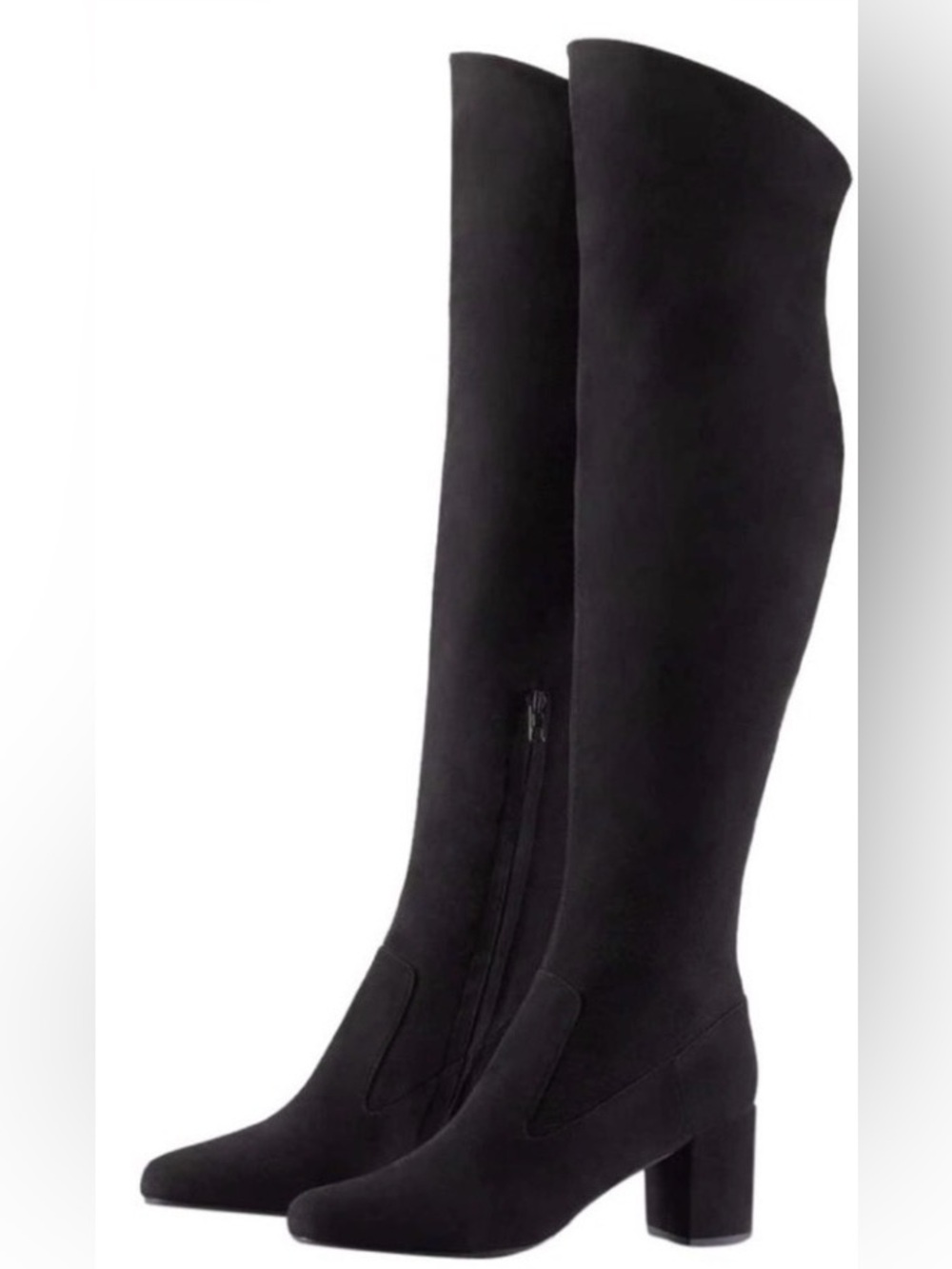 Vince “Blythe” over the knee boots black all leather/suede US 8